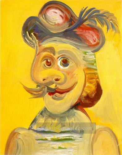 Tete mousquetaire 3 1971 kubist Pablo Picasso Ölgemälde